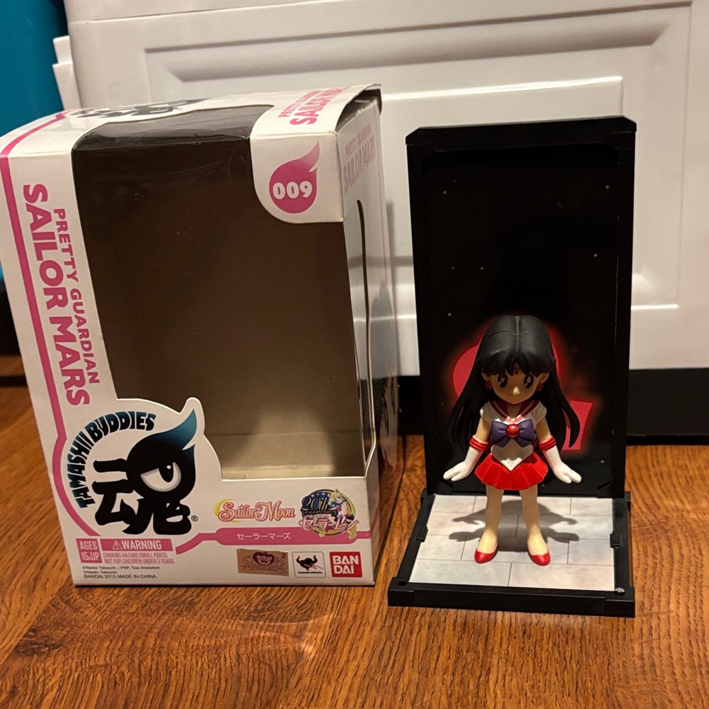 Bandai Sailor Mars Figure with Red and Black Outfit